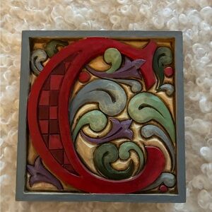 Decorative Letter C Tile